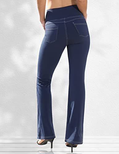 VOOVEEYA Women's Bootcut Leggings with 4 Pockets