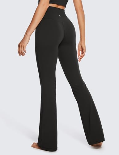 Butterluxe Material Women's High Waist Flare Yoga Pants with Pocket