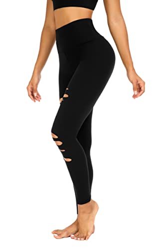 Women's High Waisted Tummy Control Soft Leggings for Workouts