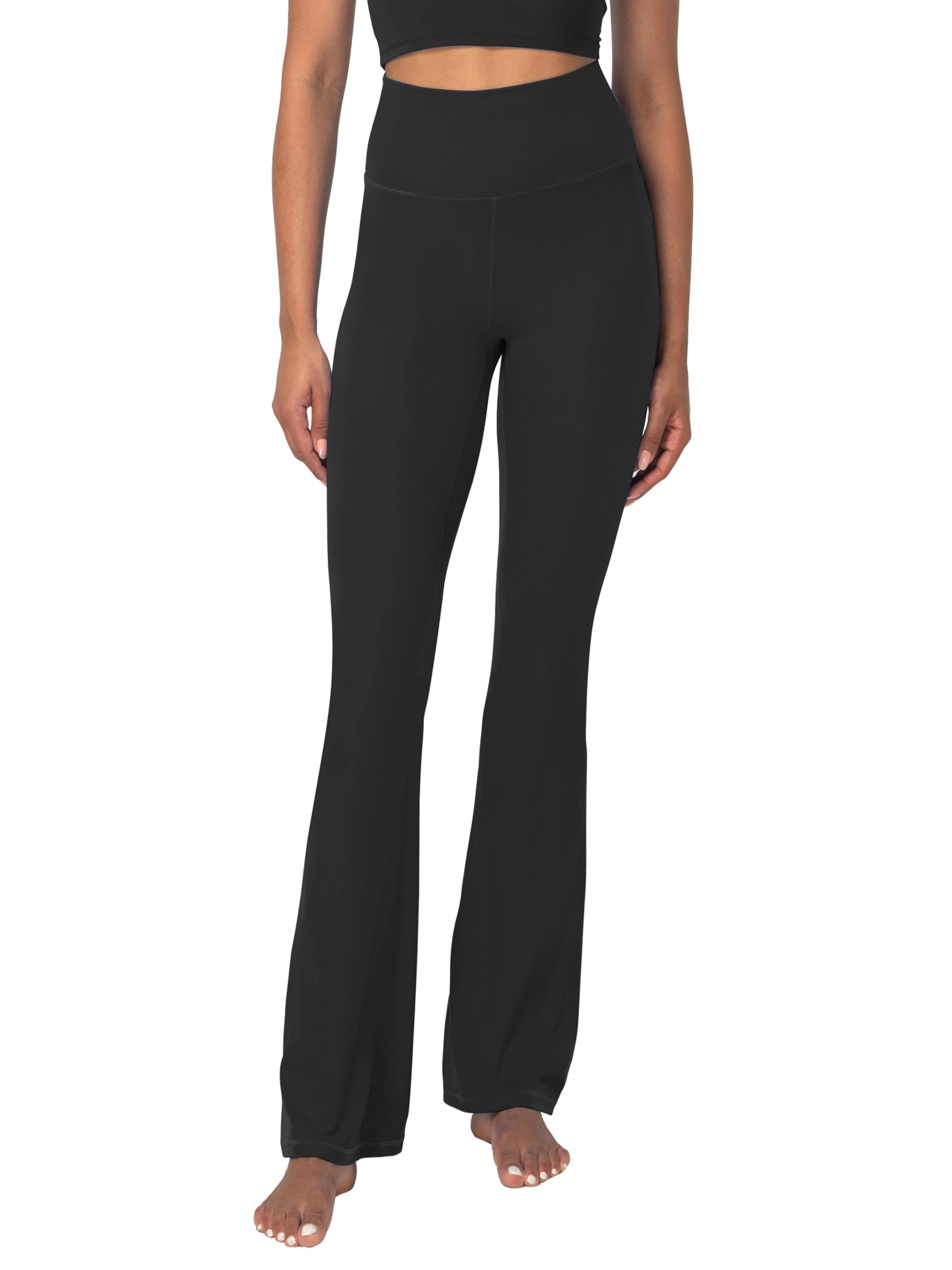 Women's Tummy-Control Flare Leggings for Yoga and Gym Workout