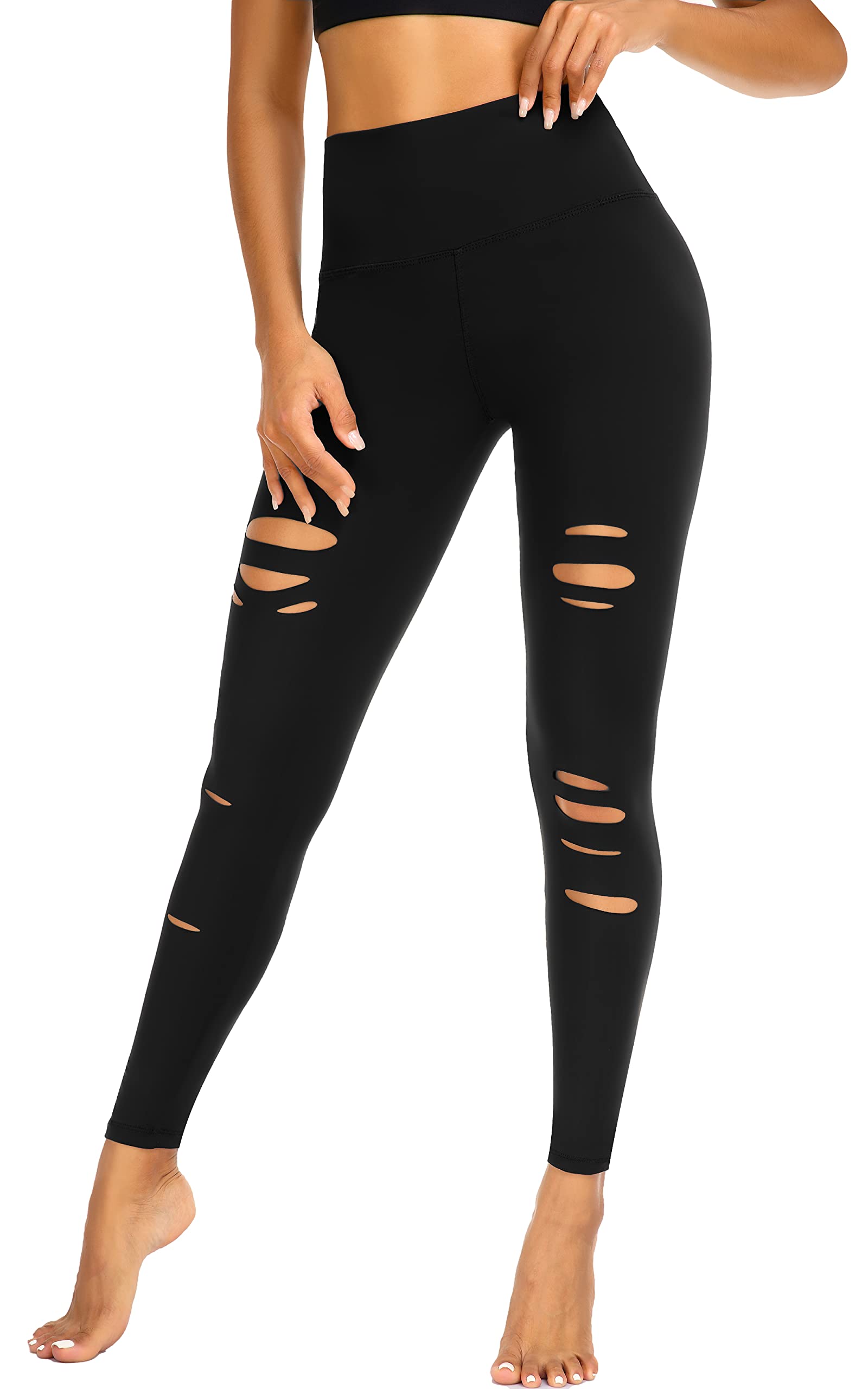 Women's High Waisted Tummy Control Soft Leggings for Workouts