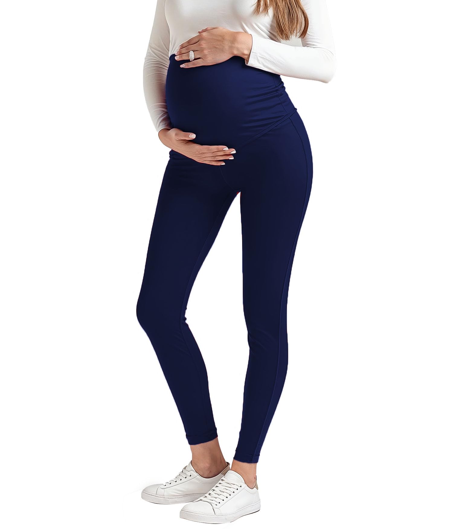 Maternity Leggings for Women - Comfortable Over Belly Band